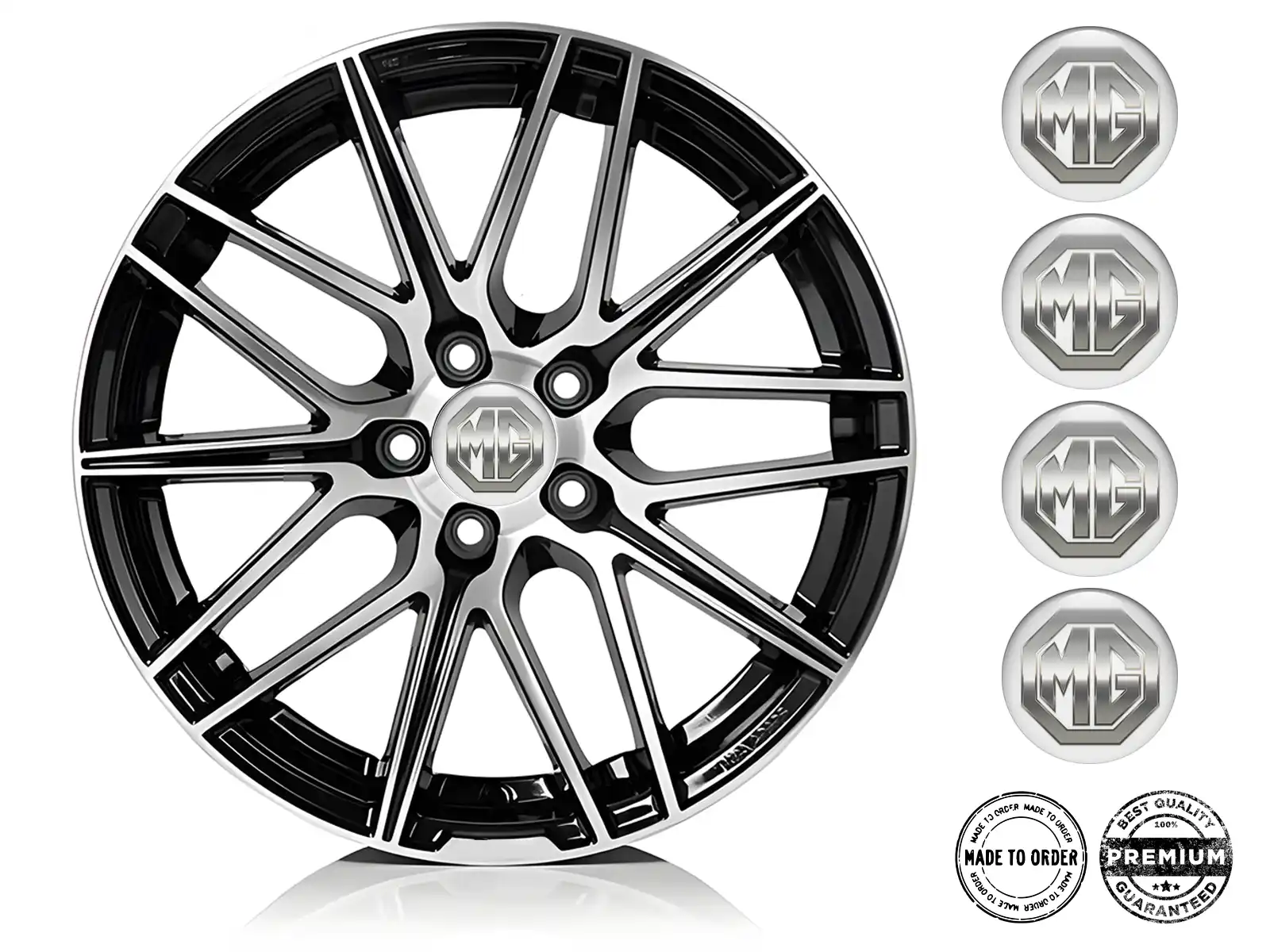 MG Custom Domed Decals Premium Car Labels